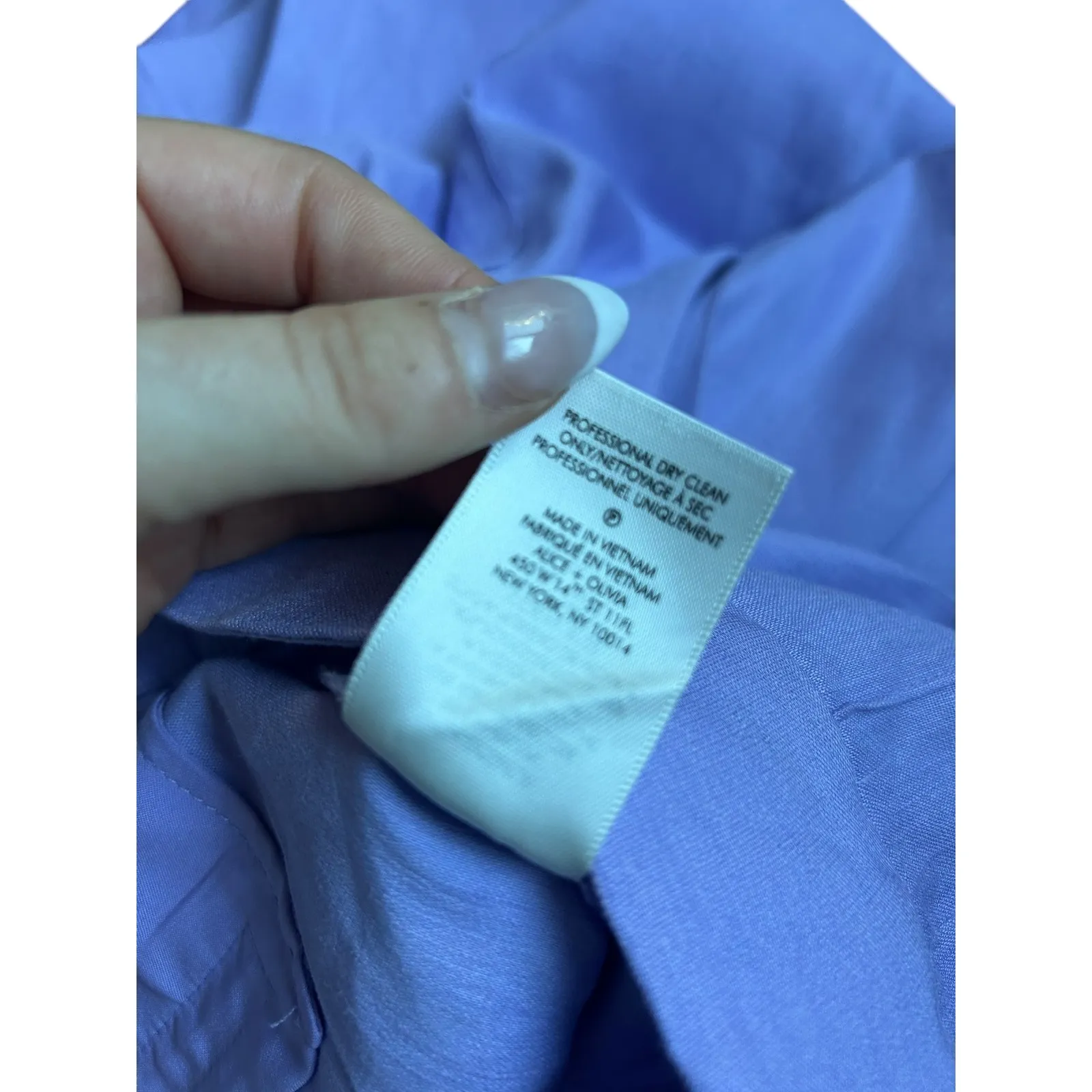 Alice + Olivia Dylan Lavender Purple High Waisted Linen Wide Leg Pants size 4 - Image 11