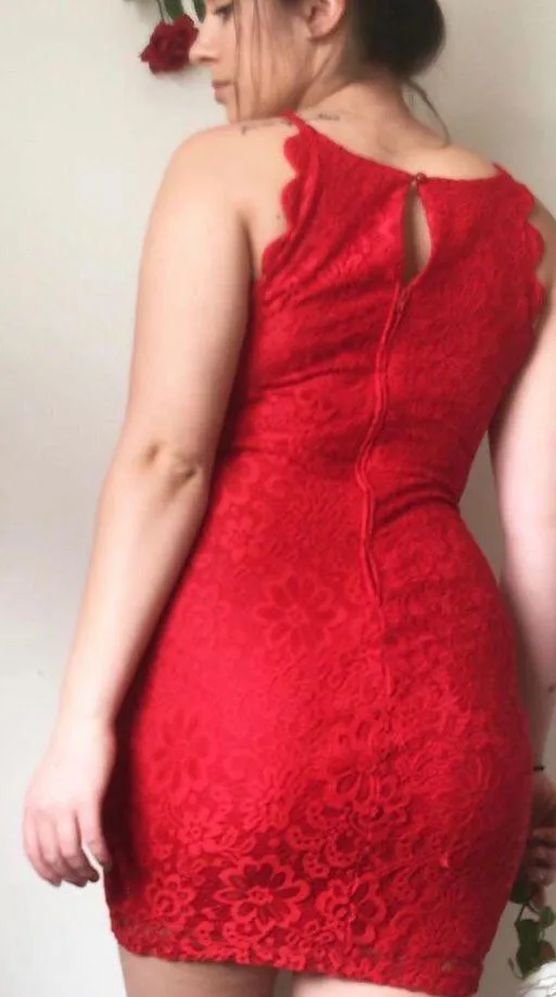 By&By Red Lace Dress - Image 2