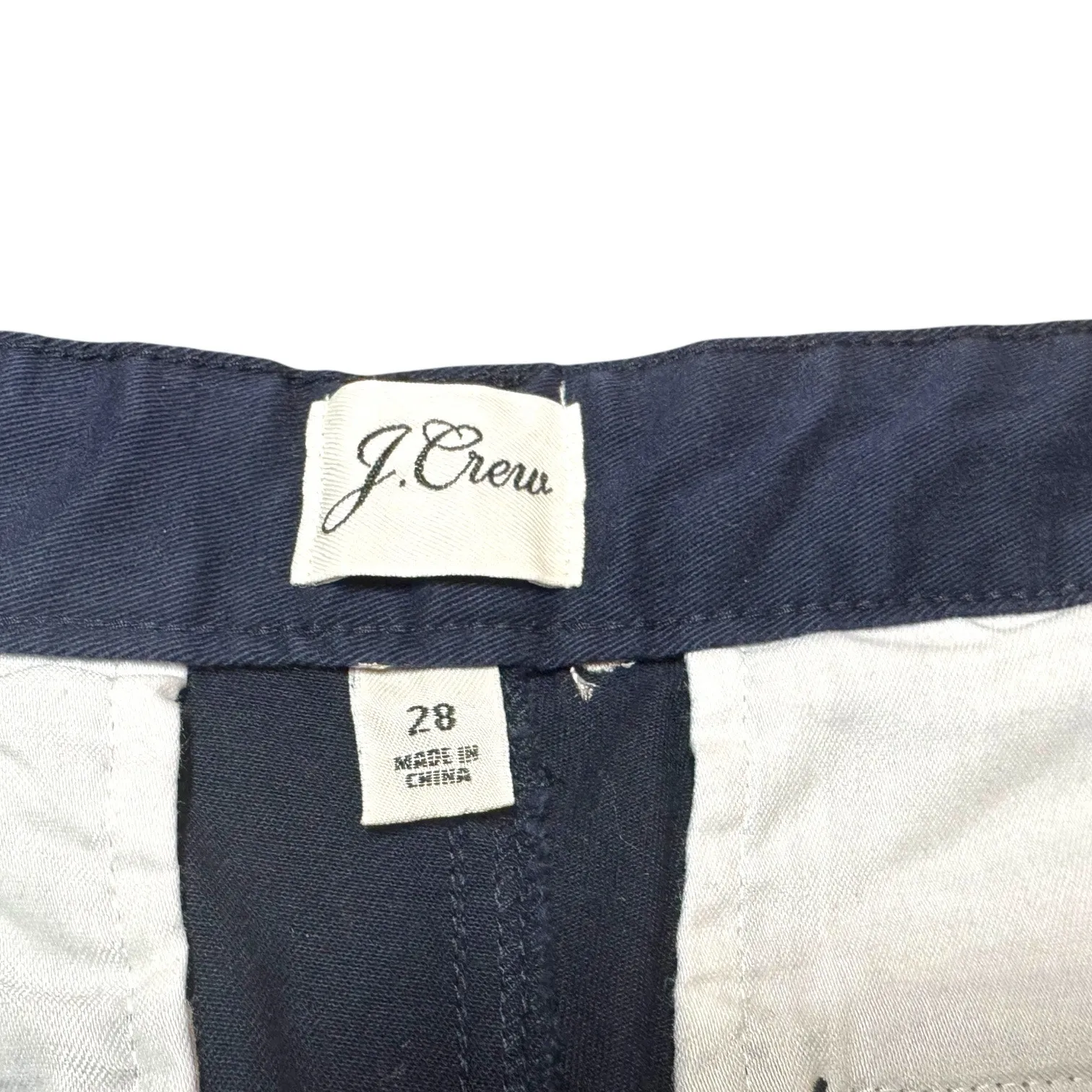 J.Crew Vintage Straight Pants Blue Metallic Embroidered Polka Dots 28 - Image 3