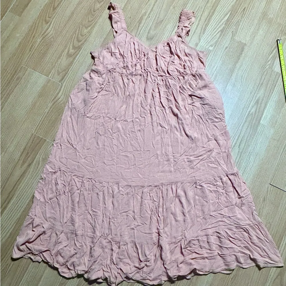 Torrid Pink strapped stretch blush pink Midi Dress 3x - Image 4