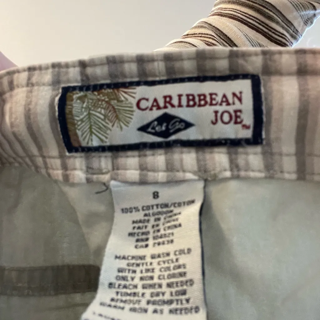 Vintage Caribbean Joe Light Khaki Cargo Pants - Image 2