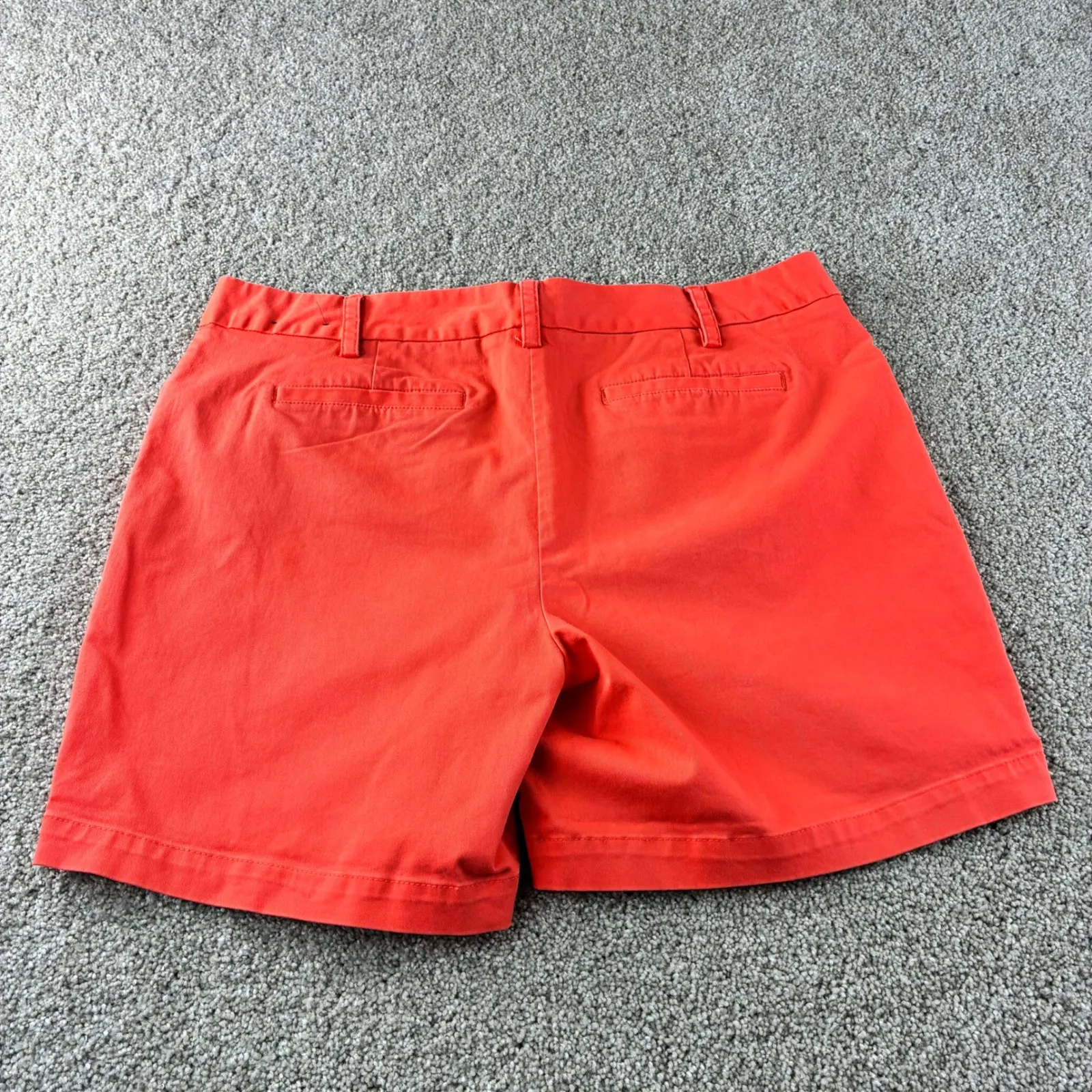 Lands End Womens Fit 2 Coral‎ Red Cotton Blend Shorts Size 16 Casual Vacation - Image 6