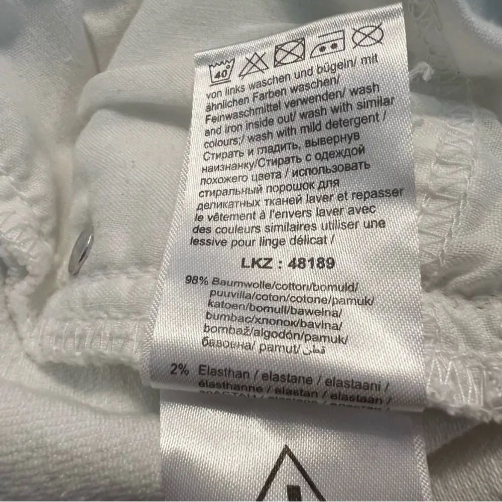 Beach Time Capri Jeans White Cropped 14 Stretch Resort Vacation Trip Everyday - Image 13