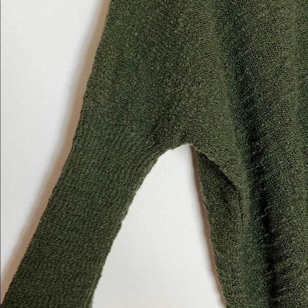 Zara Italian yarn boxy green sweater - Image 4