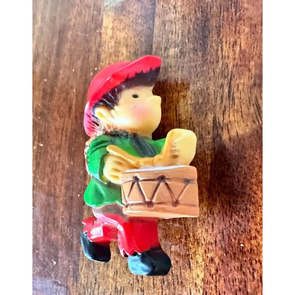 Vintage 70's Hallmark Little Drummer Boy Brooch Pin Jesus Mary Religious… - Image 5