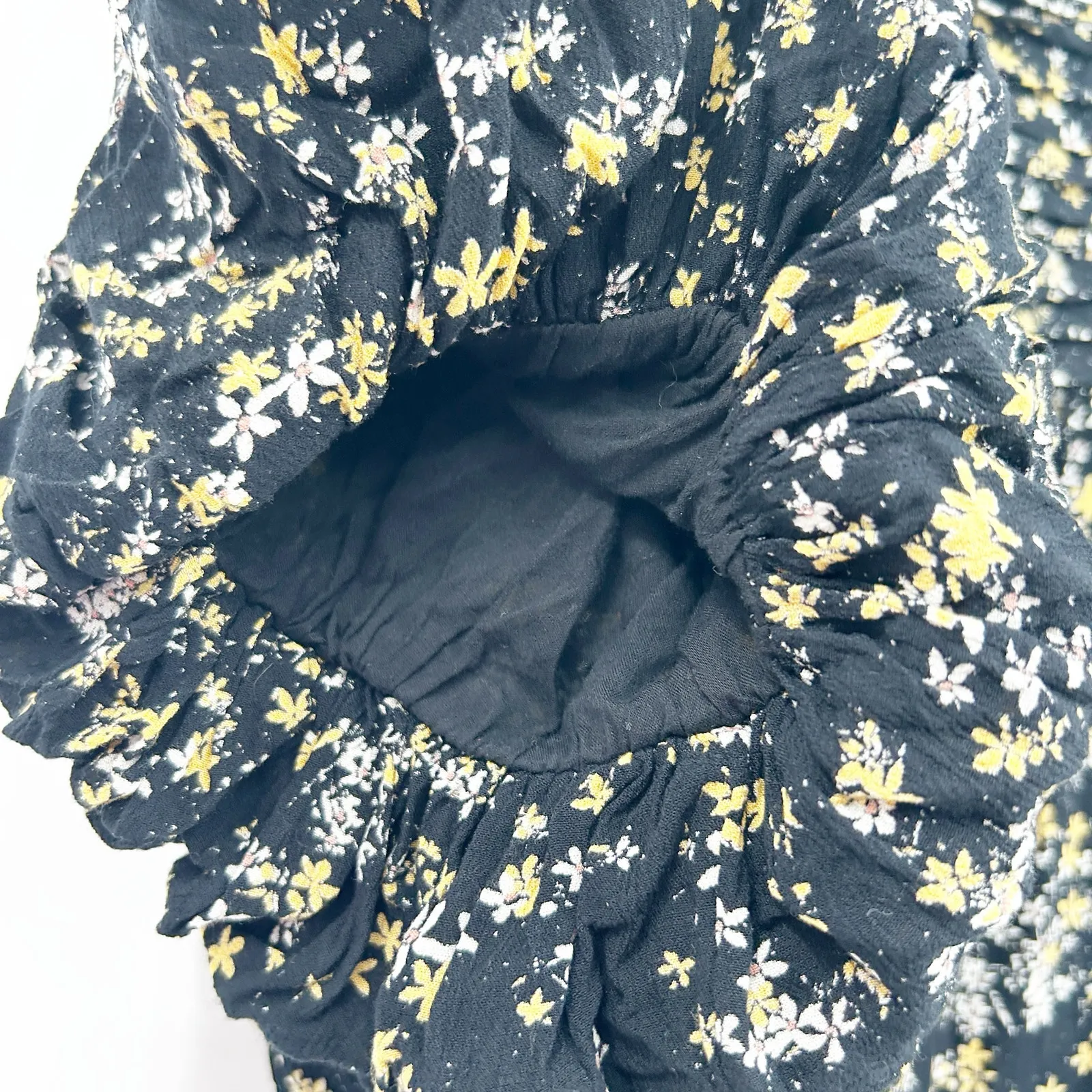 Free People Intimately Womens Dessa Puff Sleeve Ditsy Floral Blouse Bodysuit L‎ - Image 4