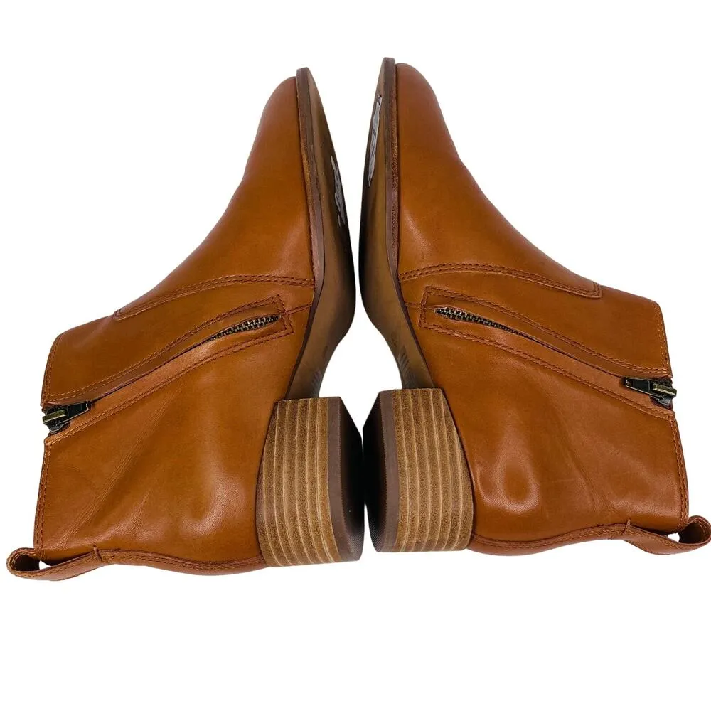 Madewell Camden Leather Ankle Bootie Brown 6 New - Image 5