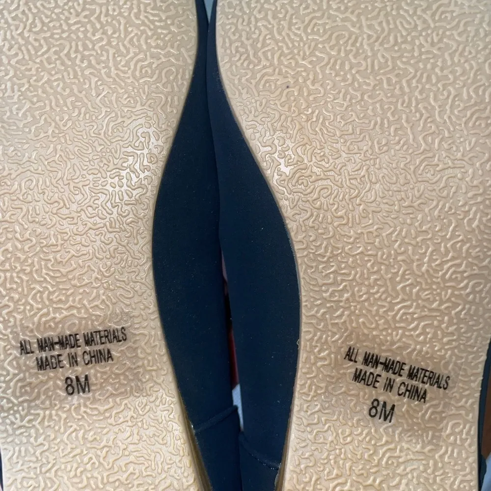 new size 8 womans black and leopard print loafers - Image 3