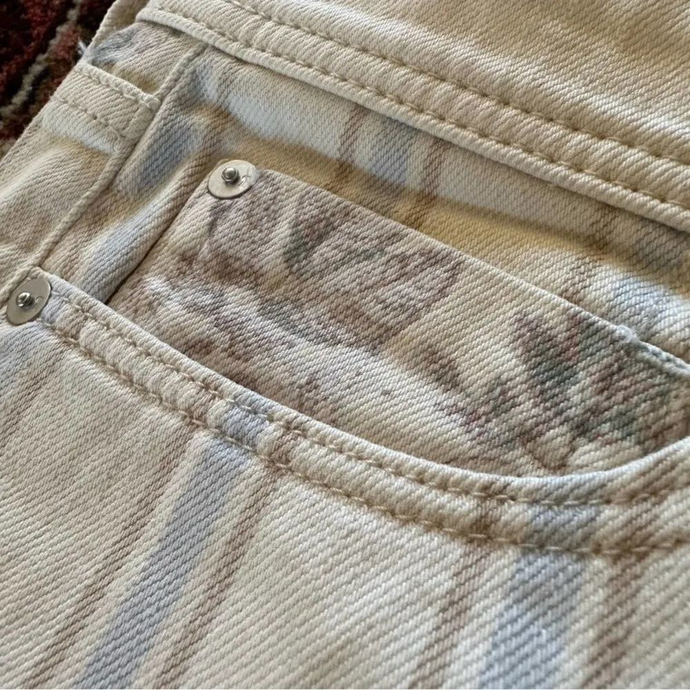 NWT Pilcro High-Rise Striped Boyfriend Denim Shorts - Image 6