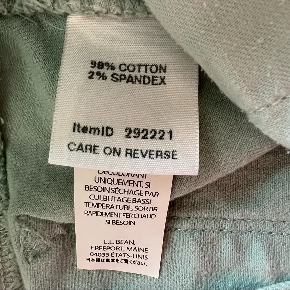 L.L.BEAN Womens Favorite Fit Denim Straight Pencil Jean Skirt 12R, Back Slit - Image 5