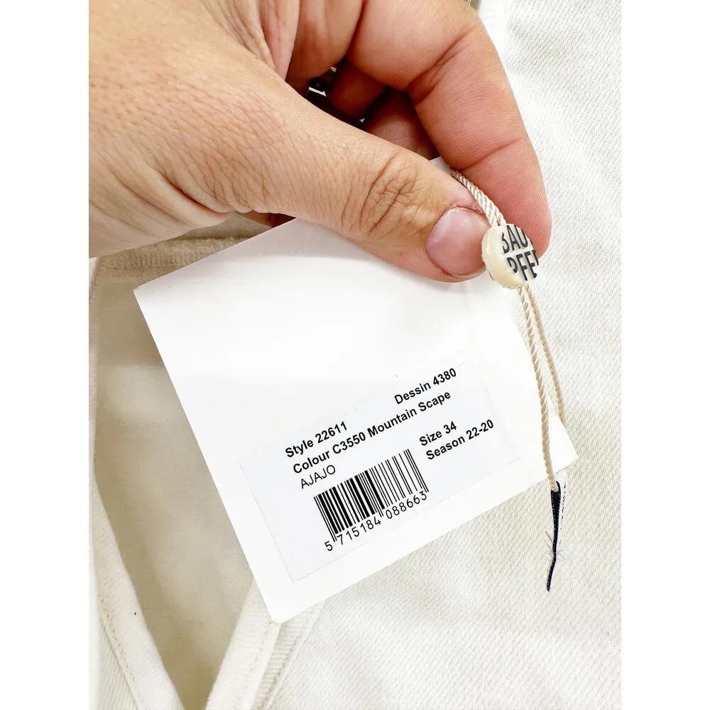 Baum und Pferdgarten Ajajo Dress Mountain Scape Yellow Size 34 NWT White - Image 6