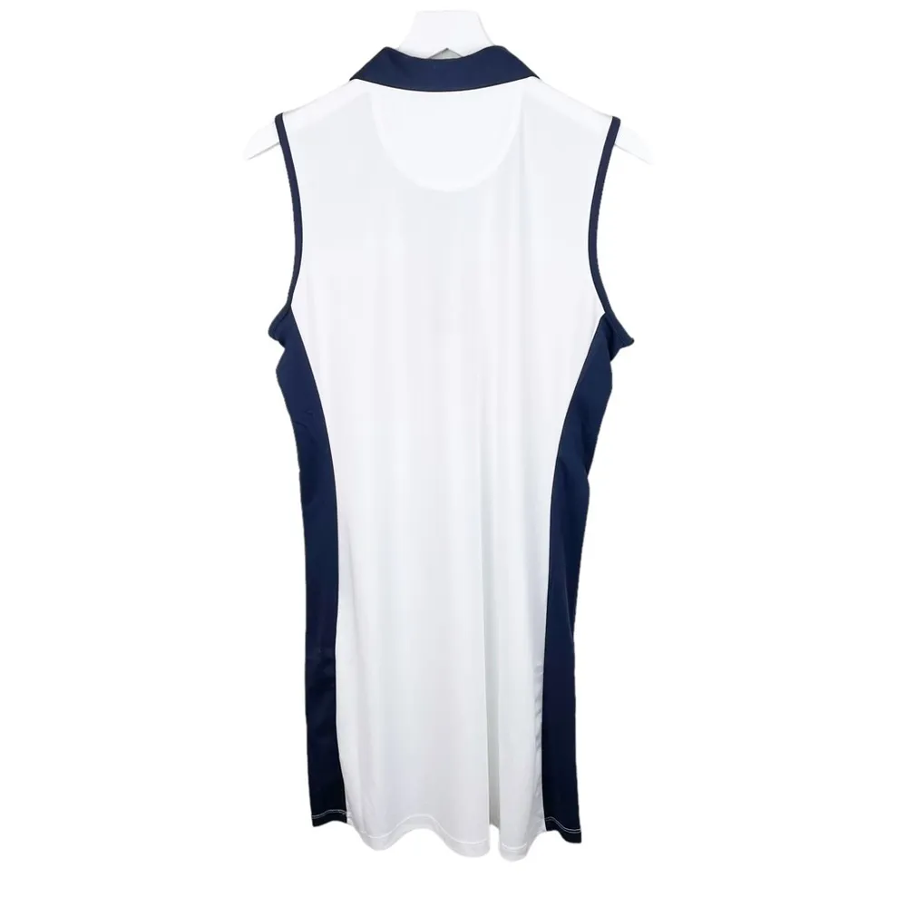 NEW Callaway Golf White Abstract Gradient Stripe Print Color Block Dress Size XL - Image 3