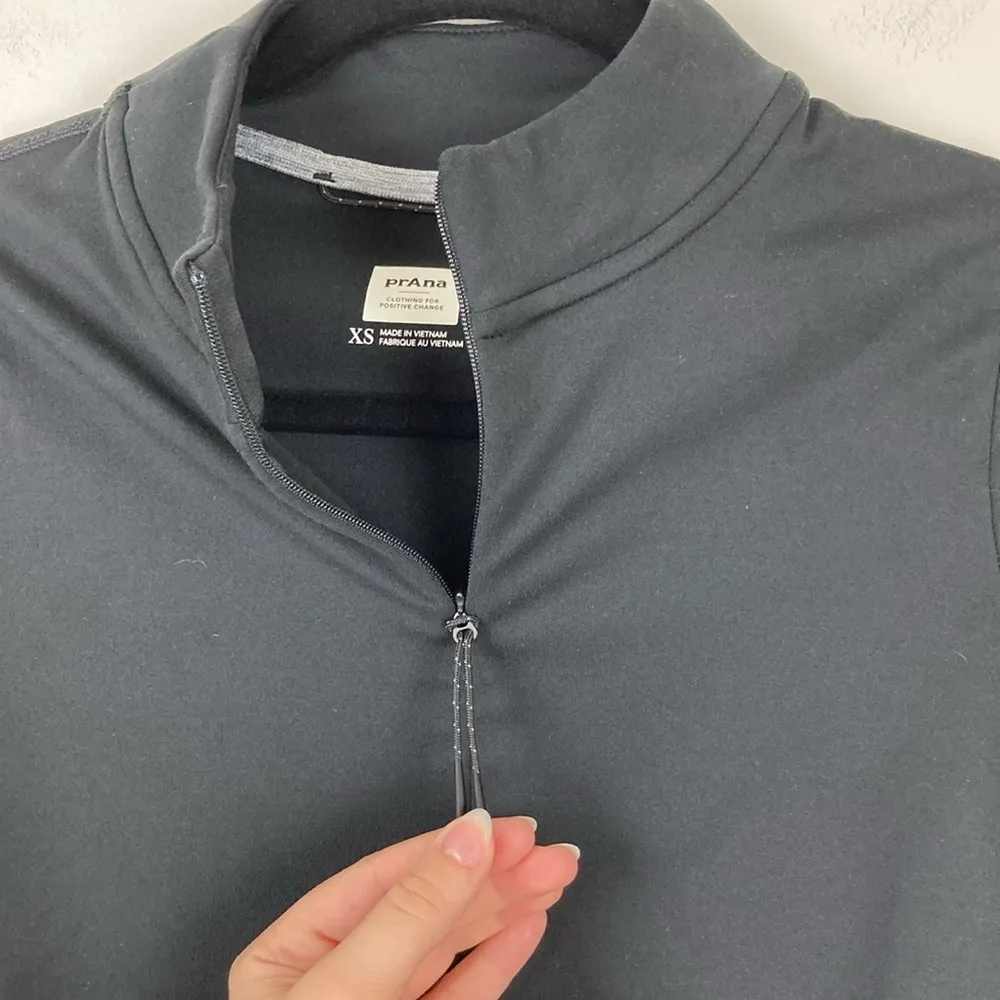 Prana Ice Flow Half-Zip Pullover Long Sleeve Women’s Size XS Black Outdoor Layer - Image 8
