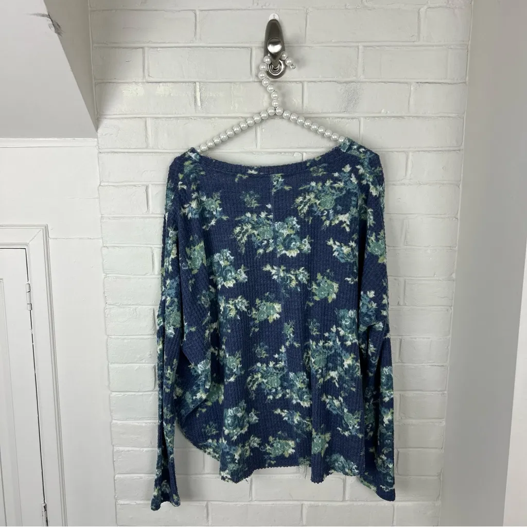 Out From Under Urban Outfitters Floral Waffle Knit Long Sleeve Top Size S - Image 10
