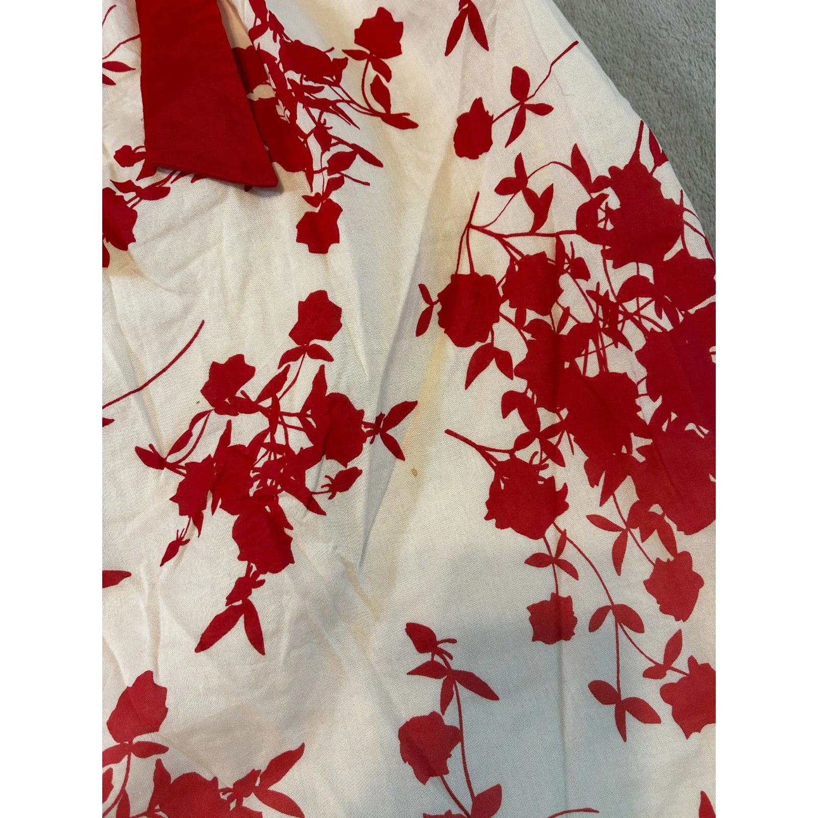 Velvet by Graham & Spencer Off the Shoulder Ruffle Mini Dress Small Red - Image 4