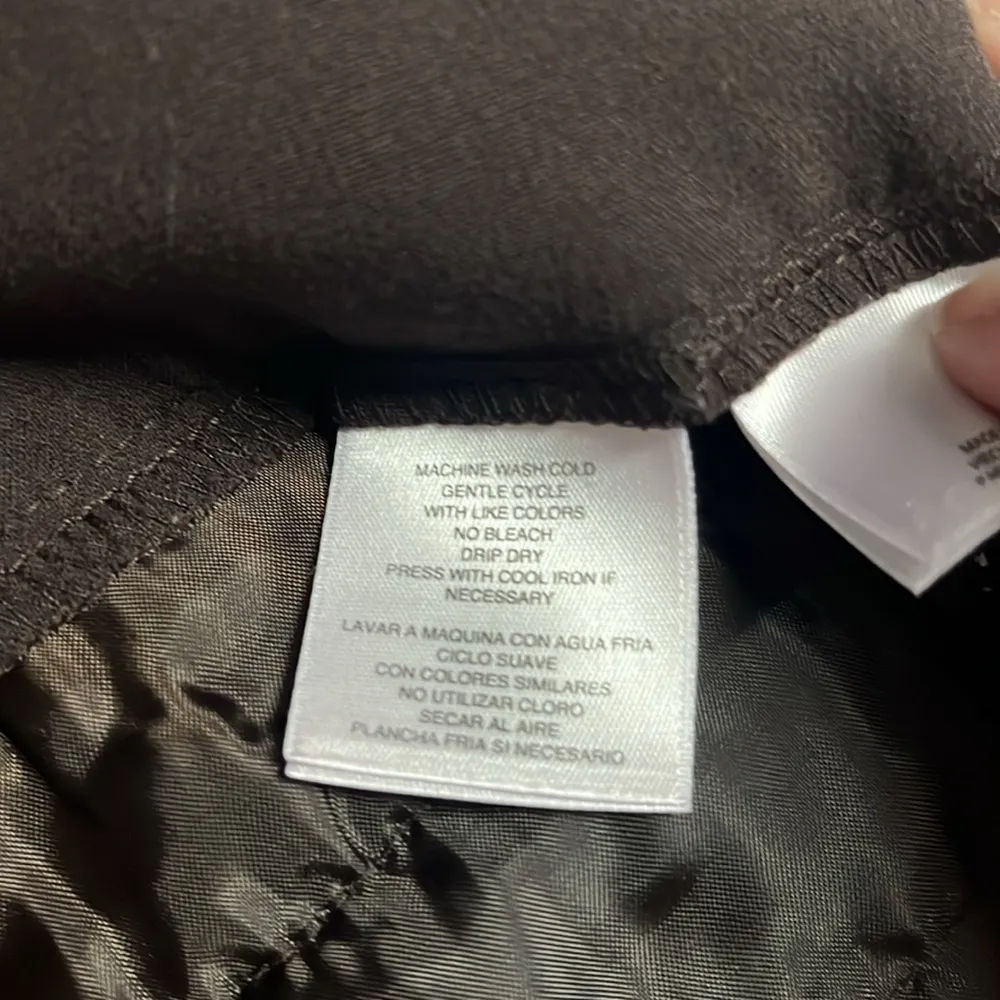 Business pants size 6  brown preppy pants belt loops back pockets - Image 11