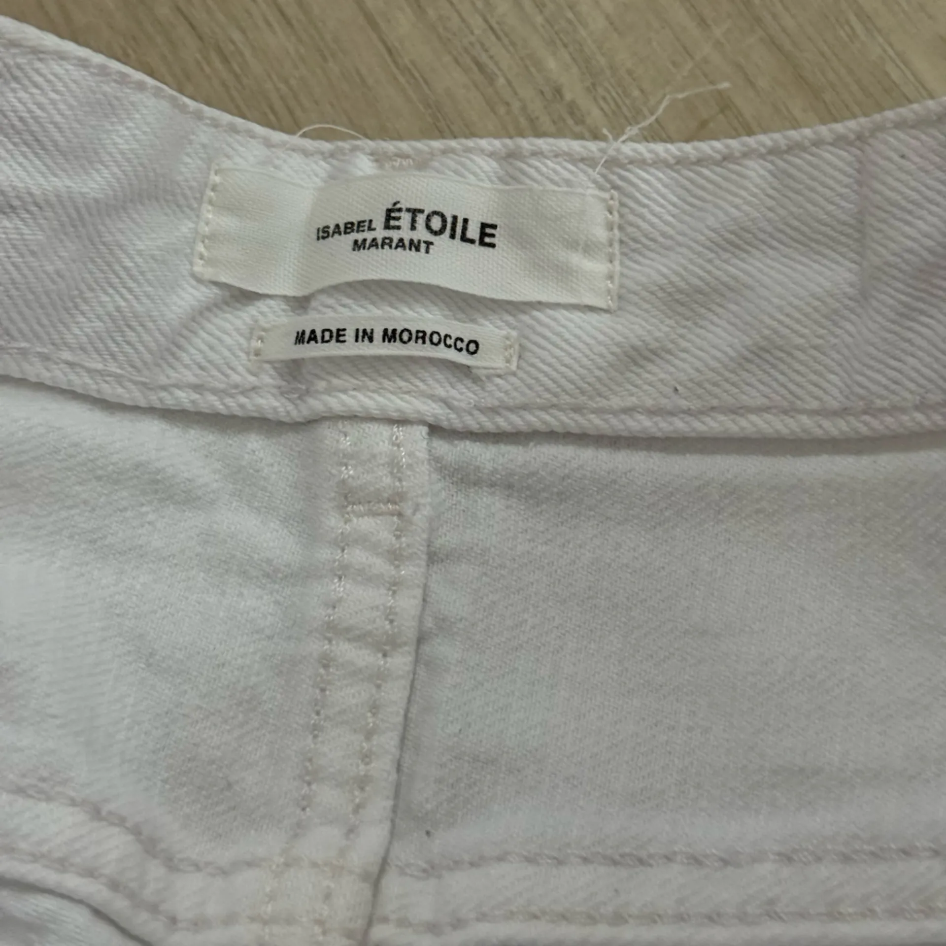 Isabel Marant Etoile High Rise Tapered Leg Jeans | White | 34 (US XS) - Image 4