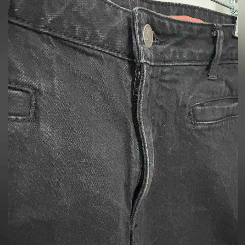 Pilcro‎ Black Bootcut Jeans with Back Zipper Hem Size 30 - Image 5