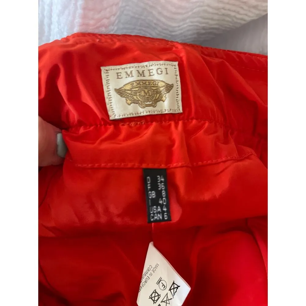 EMMEGI SKI PANTS SIZE 4 Red - Image 7