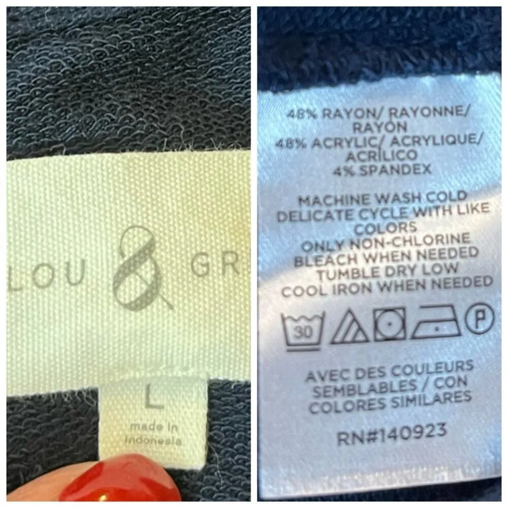 Lou & Grey Women’s Romper Pockets Sleeveless Ponte Knit Navy Blue Size Large - Image 11