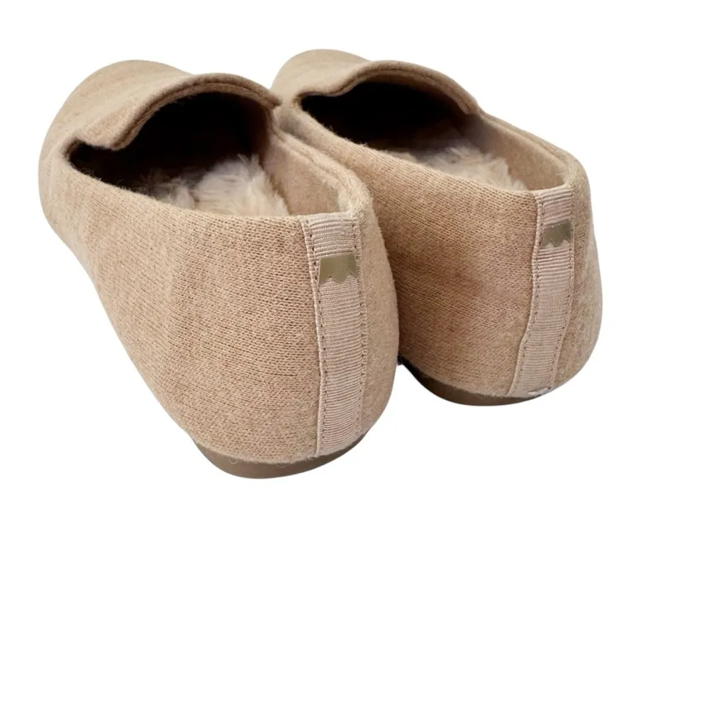 Birdies Starling Knit Loafers in Oatmeal Faux Fur Size 7.5 - Image 9