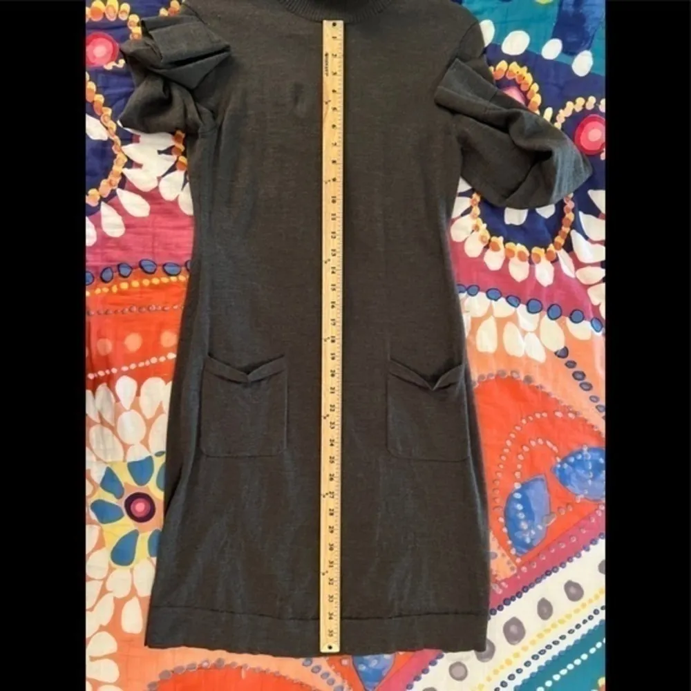 LAFAYETTE 148 NEW YORK S Extra Fine Wool Gray Sweater Dress - Image 11