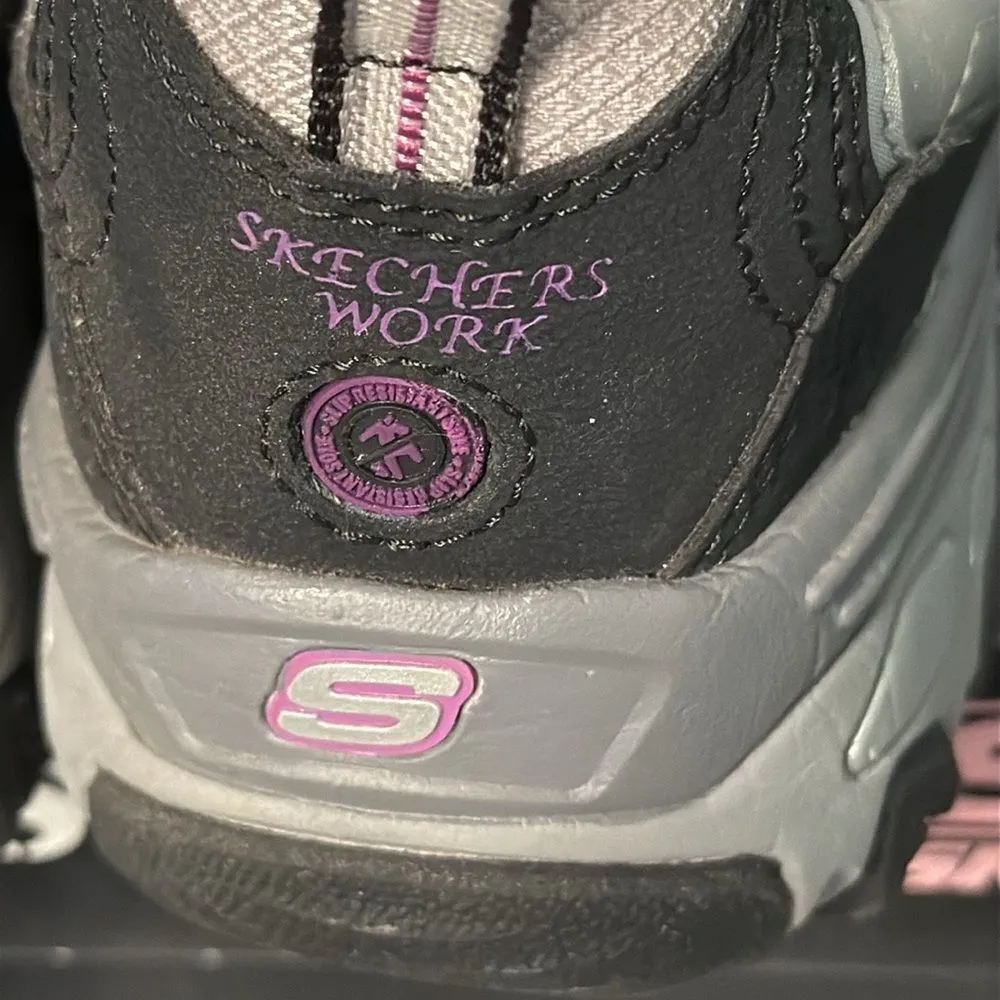 SKECHERS D’LITE SLIP RESISTANT COMPOSITE FOR WORK SHOES SIZE 7 - Image 8