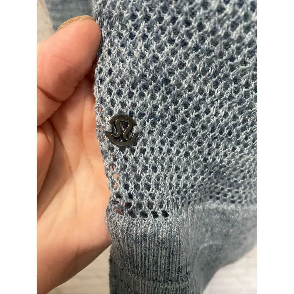Lululemon well being linen crew sweater Blue Size undefined - Image 9
