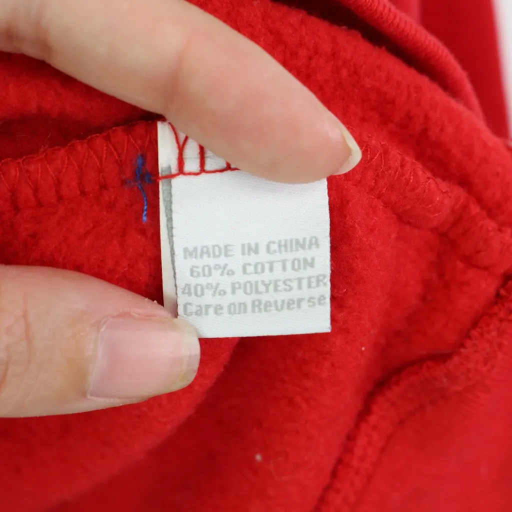 Wisconsin Script‎ Graphic Crewneck Sweatshirt Red Size S - Image 4