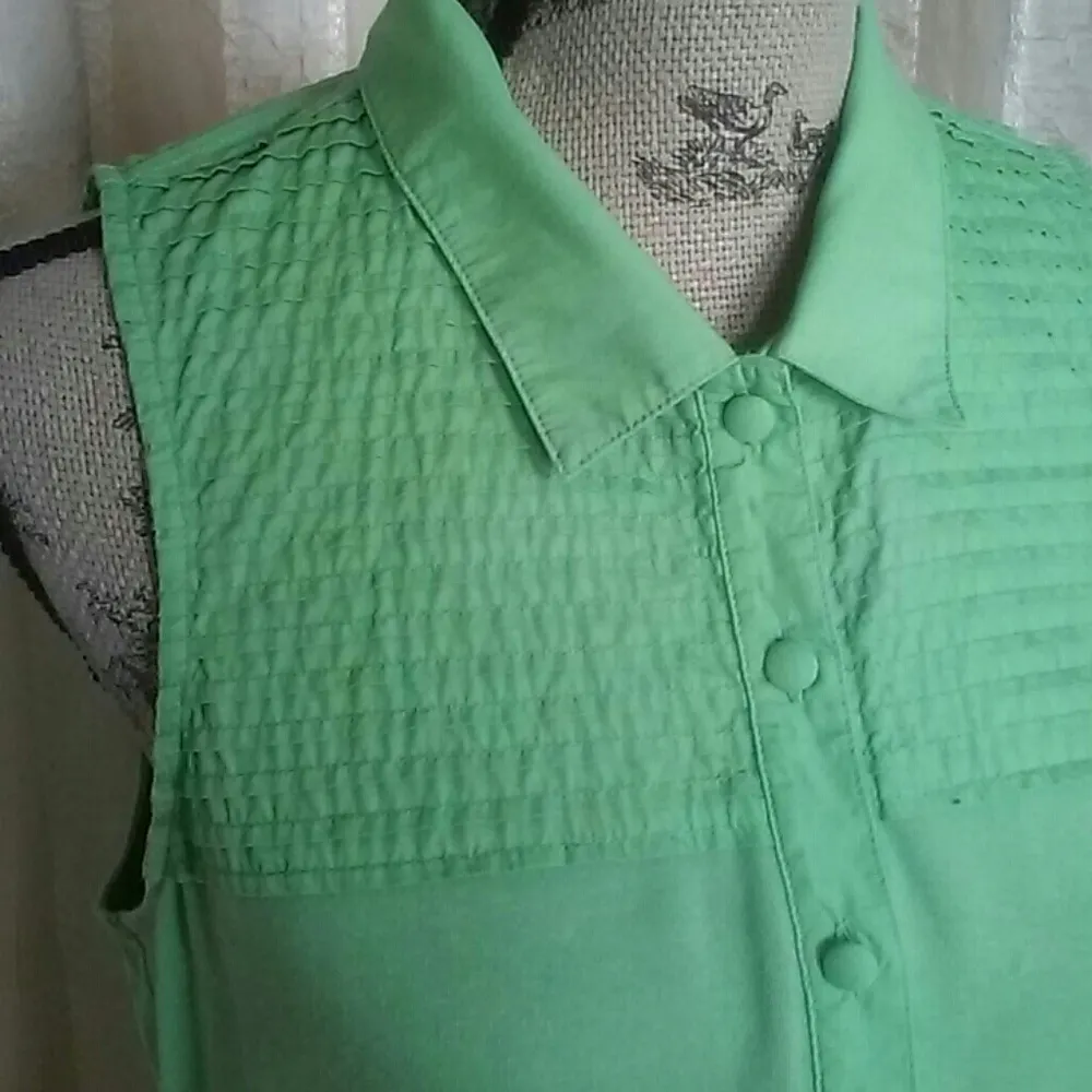 Liz Claiborne Green Sleeveless Polo Dress - Image 2