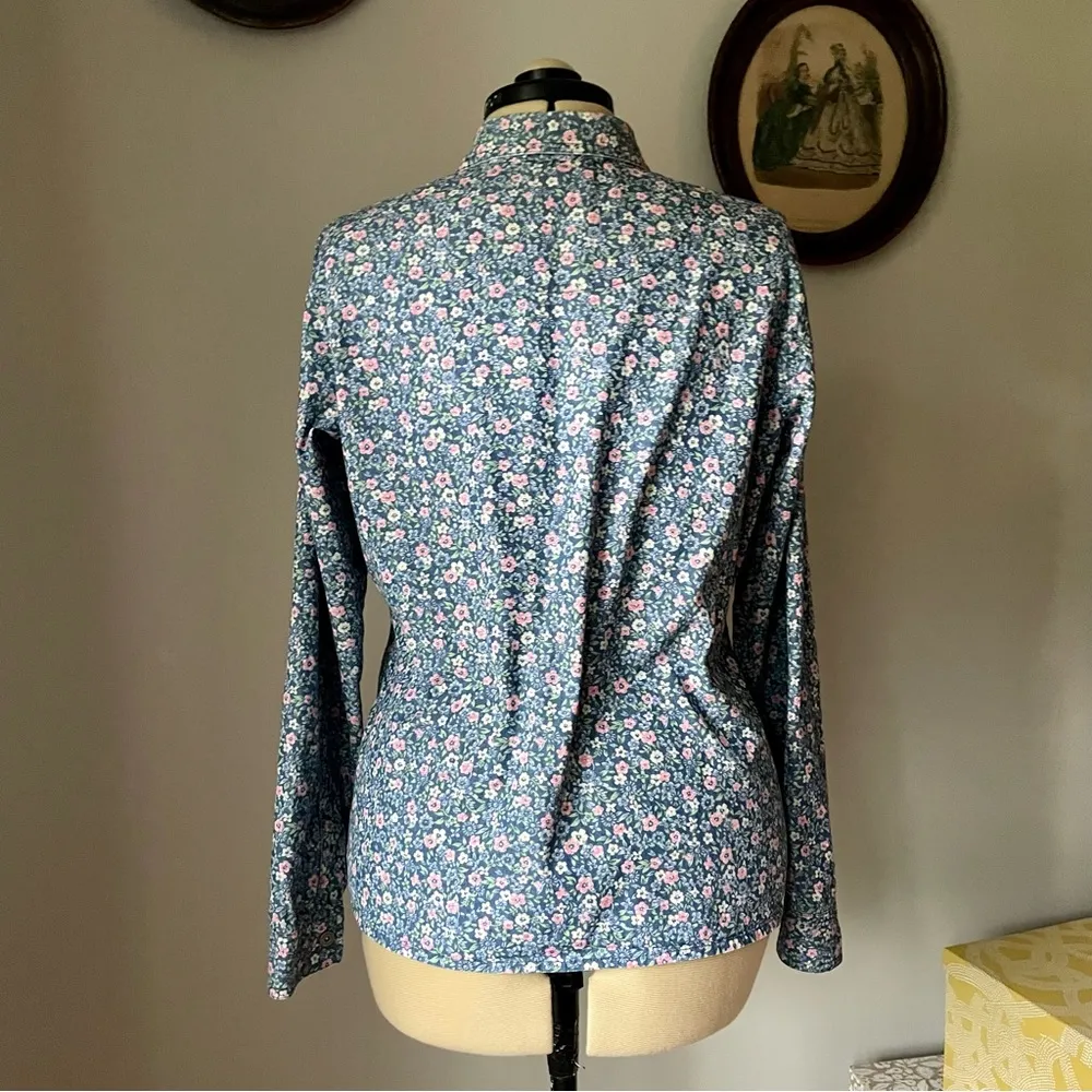 VINTAGE 1990s floral denim button down - Liz Claiborne - Image 5