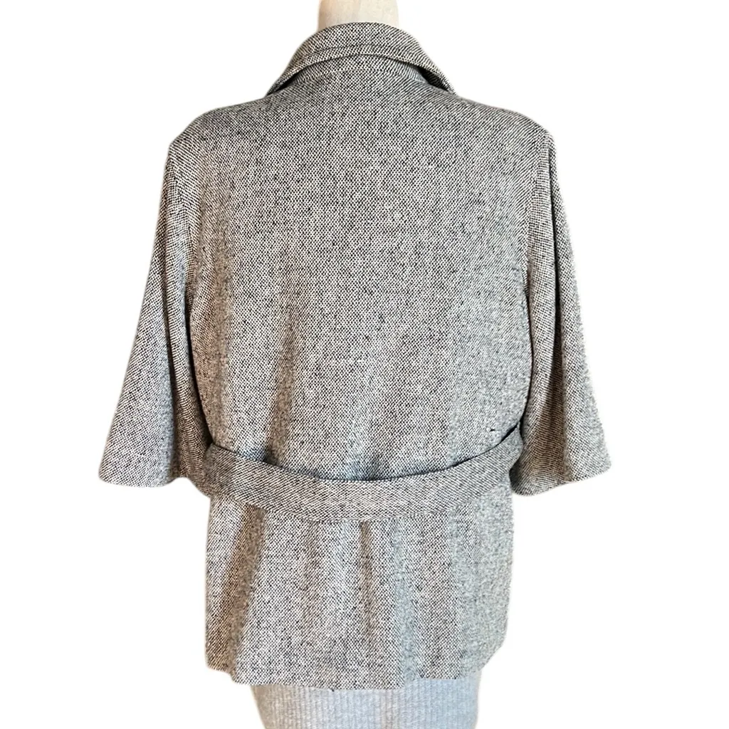Gap  Grey Wool Jacket with 3/4 Length Sleeve - Image 9
