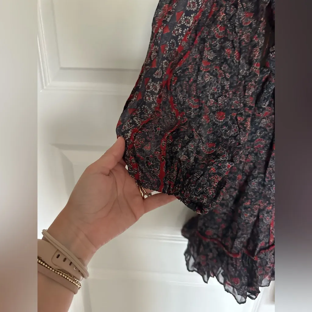 Ulla Johnson Eleni‎ Floral Silk Minidress in Twilight - Image 11