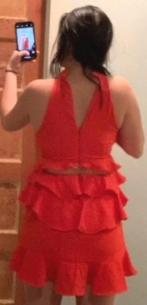 Revolve Red Open back dress - Image 4