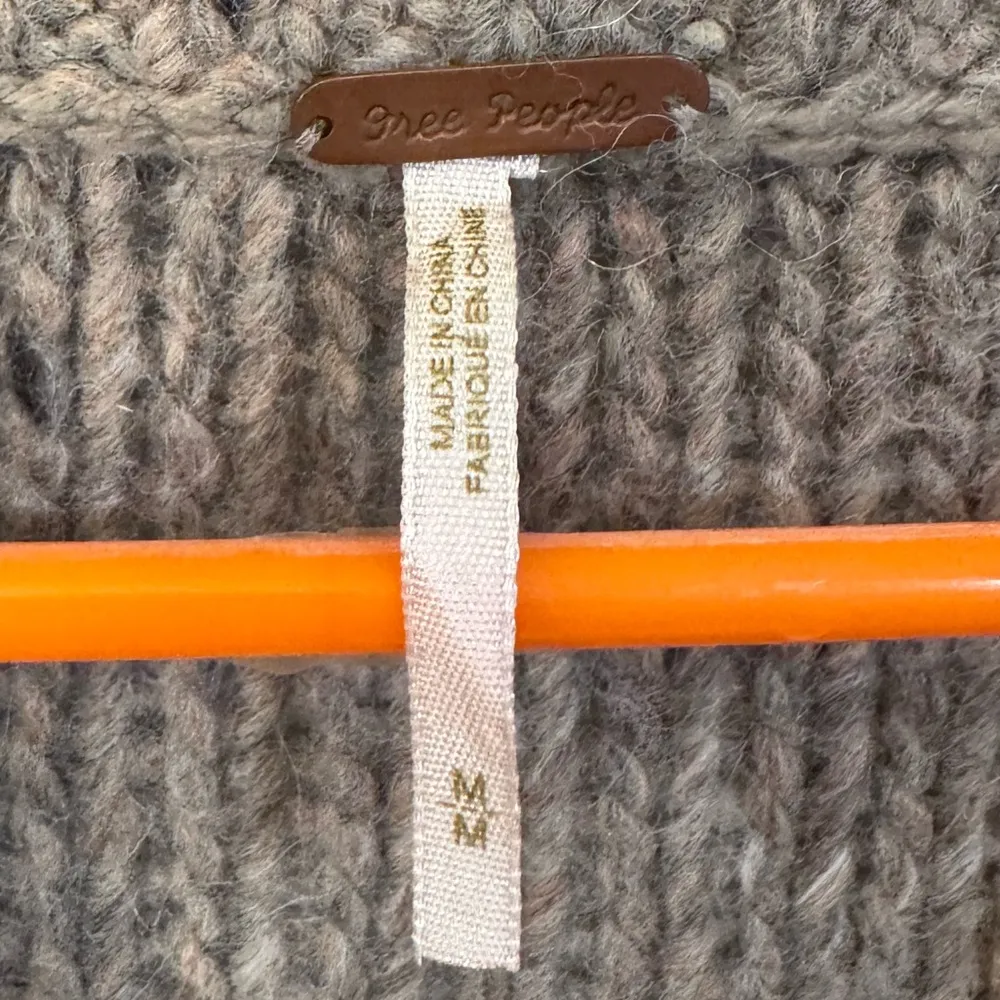 Free People  | half sleeves multi-colored button up sweater, Size M - Image 2