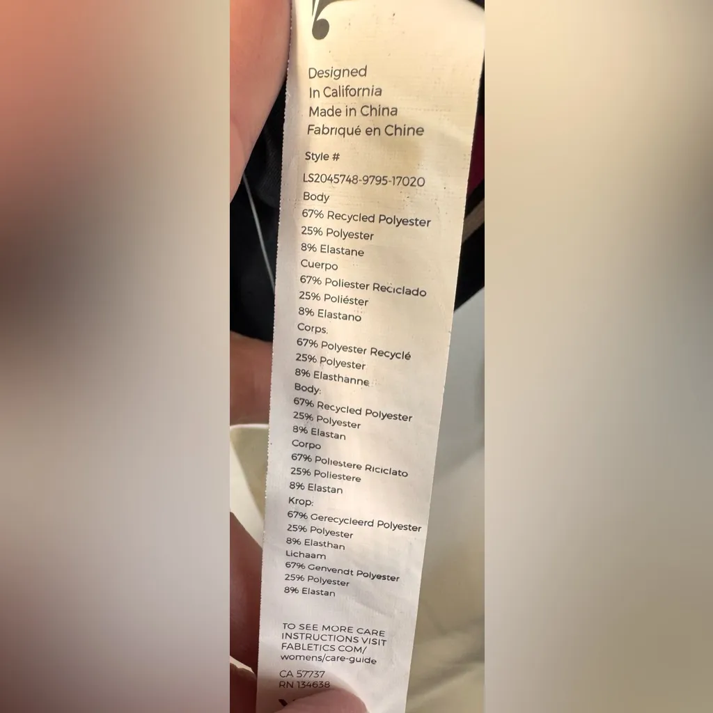 NWT Fabletics Eco-Conscious Twist Front Workout Top- XS - Image 6