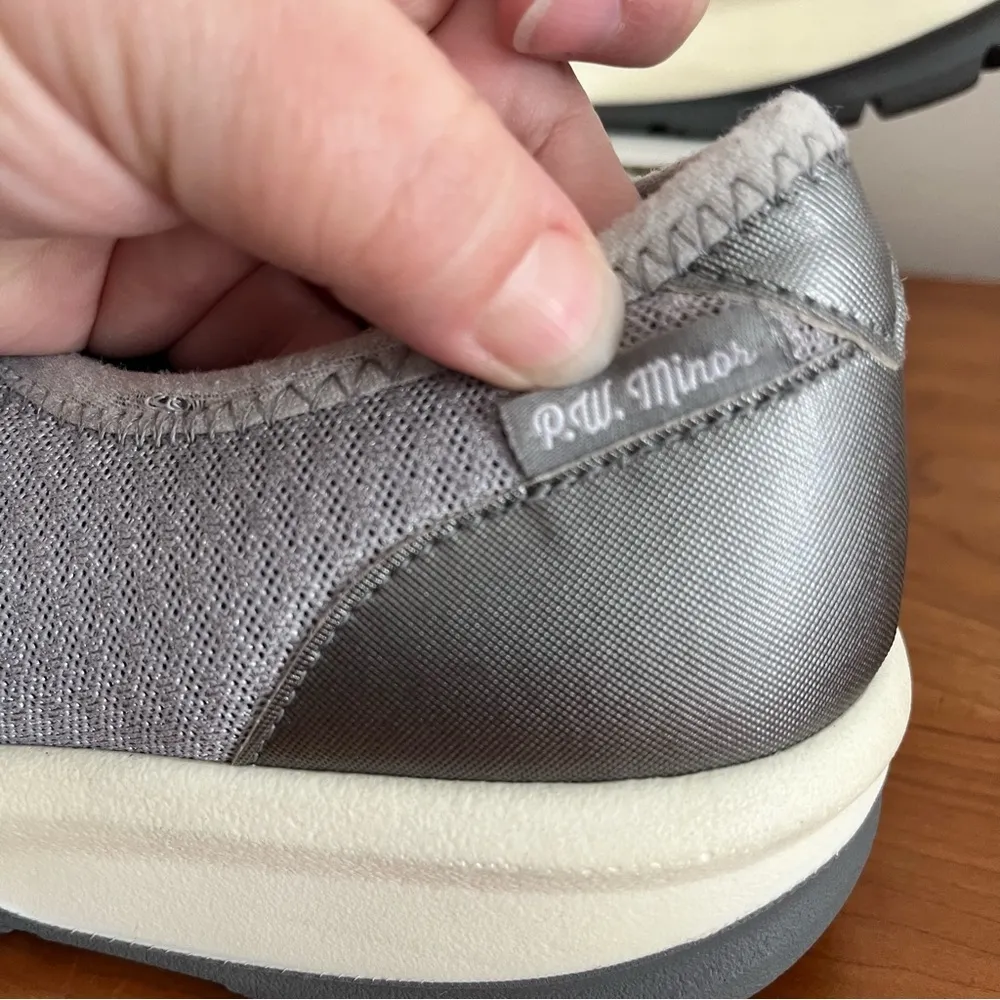 P.W. Minor Gray Mary Jane Strap‎ Slip On Sandals Shoes Womens 8 - Image 3