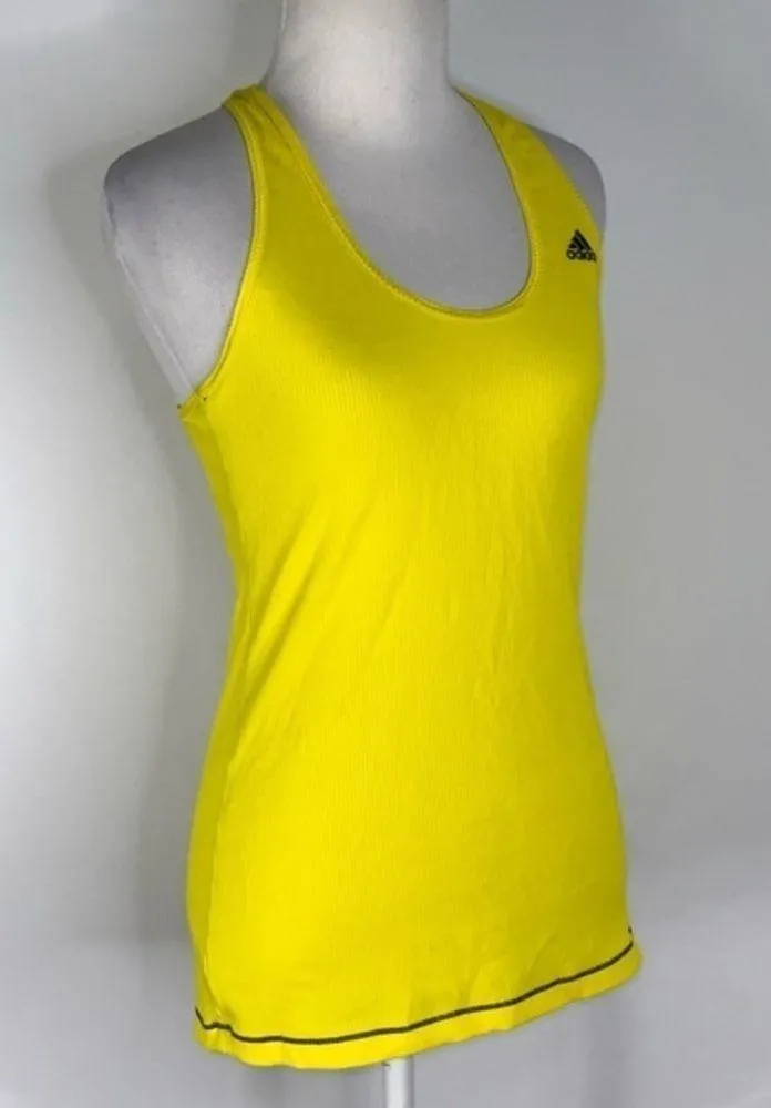 Adidas Canary Yellow Razorback Womens Athletic Tank M - Image 2