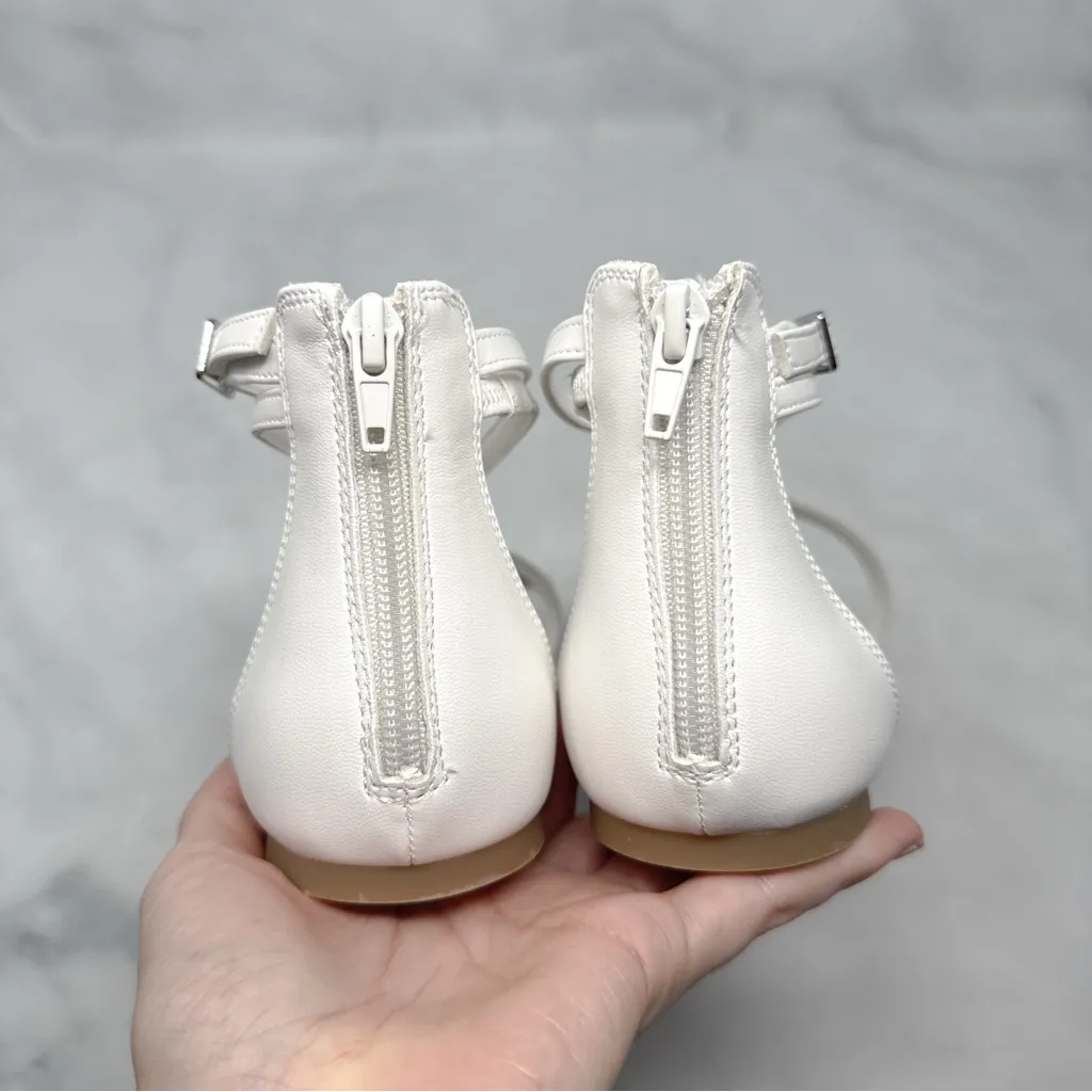 NEW BCBGeneration Kline Embellished Toe Ring Strappy Square Toe Flat Sandals 9 - Image 6