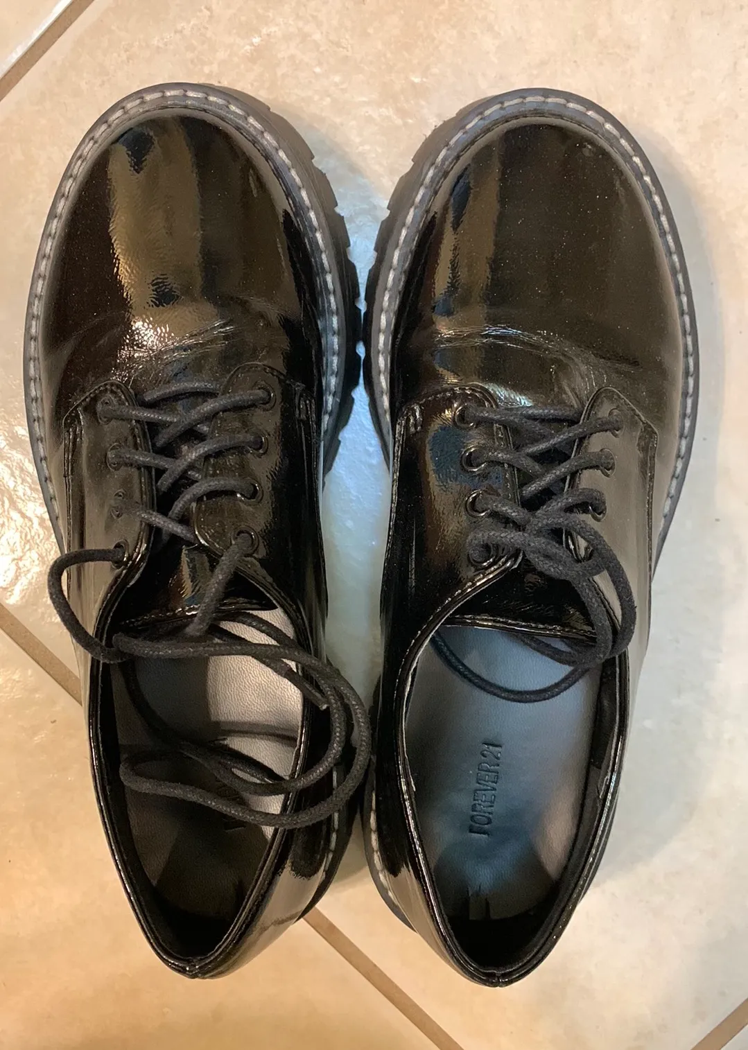 Lug Sole Brogues Black Size 7 - Image 4