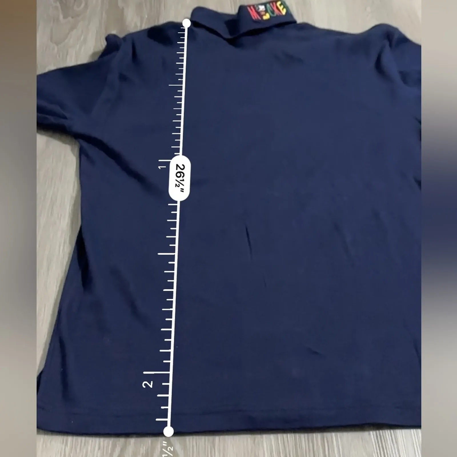 Mickey & Co Disney Mickey‎ Mouse Embroidered Turtleneck Long Sleeve Shirt Sz L Blue Size L - Image 7