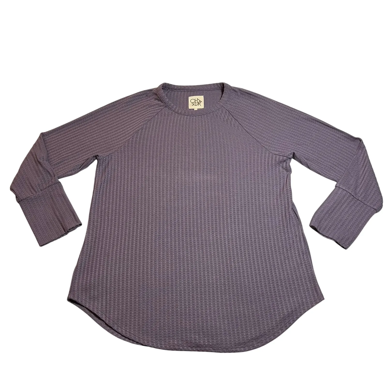 Chaser Crewneck Waffle Knit Long Sleeve Thermal Top Size XXL Casual Colorful - Image 3