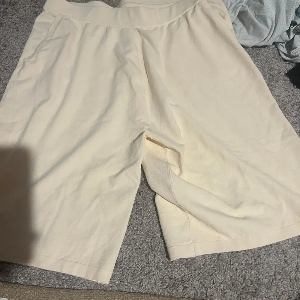 Live the process Women's Cream Shorts M Size M - Image 5