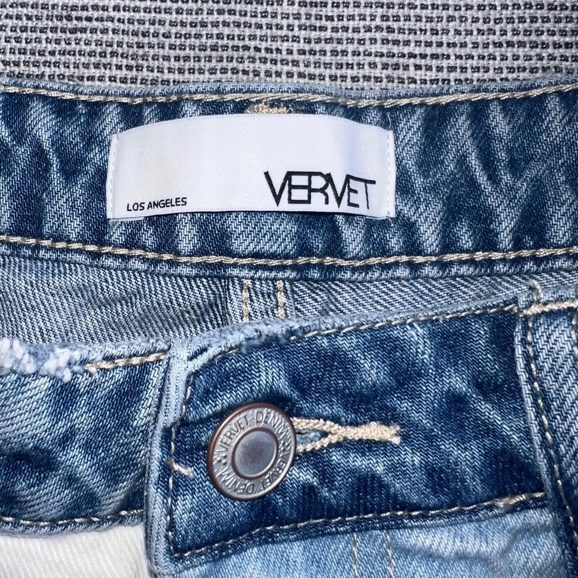 Vervet High Rise Jean Shorts Size Medium Blue - Image 7