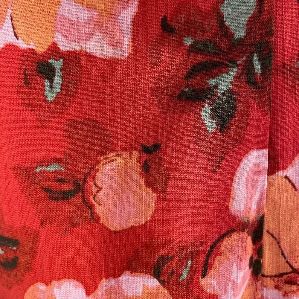 H&M patterned Puff-sleeved Dress size L - Image 5