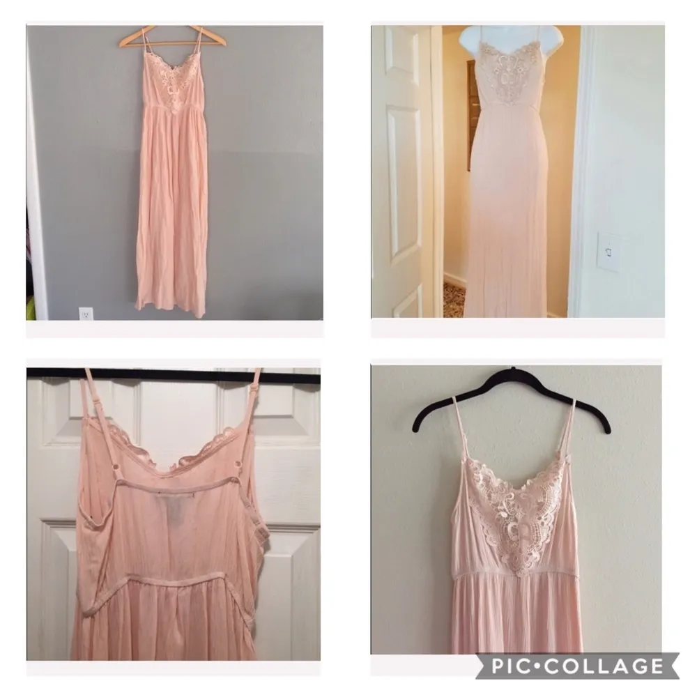 F21 crochet lace maxi dress Sz M - Image 6