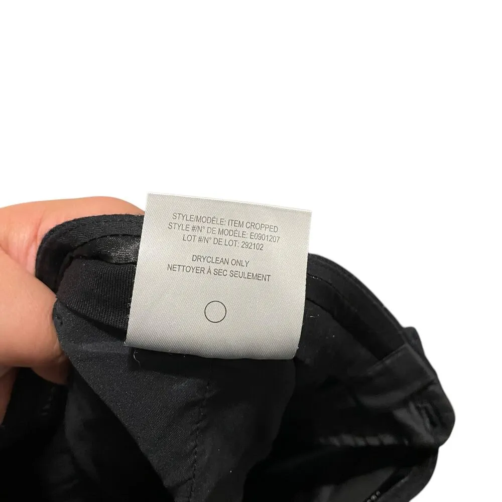 Lafayette 148 Virgin Wool Black Item Cropped Style E0901207 Pants Size 14 - Image 5