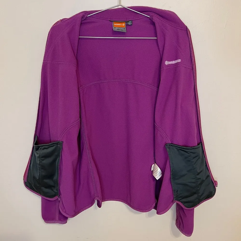 Merrell Women's Aeroblock Tech Fleece Jacket Fuschia Pink Size L - Image 6