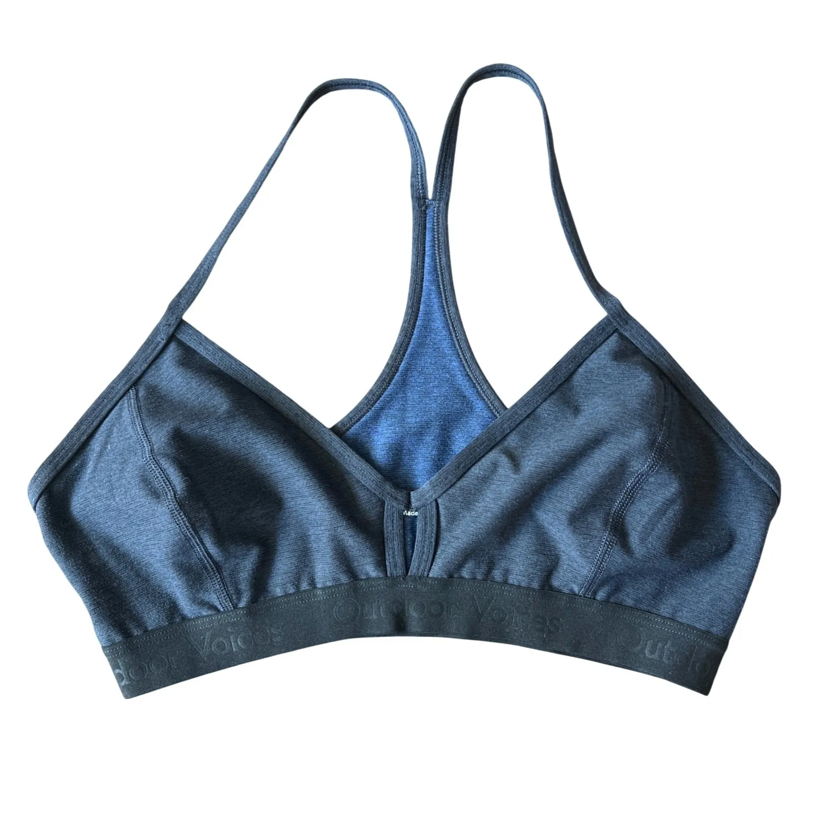 Outdoor Voices Steeplechase Sports‎ Bralette Navy Medium EUC - Image 2