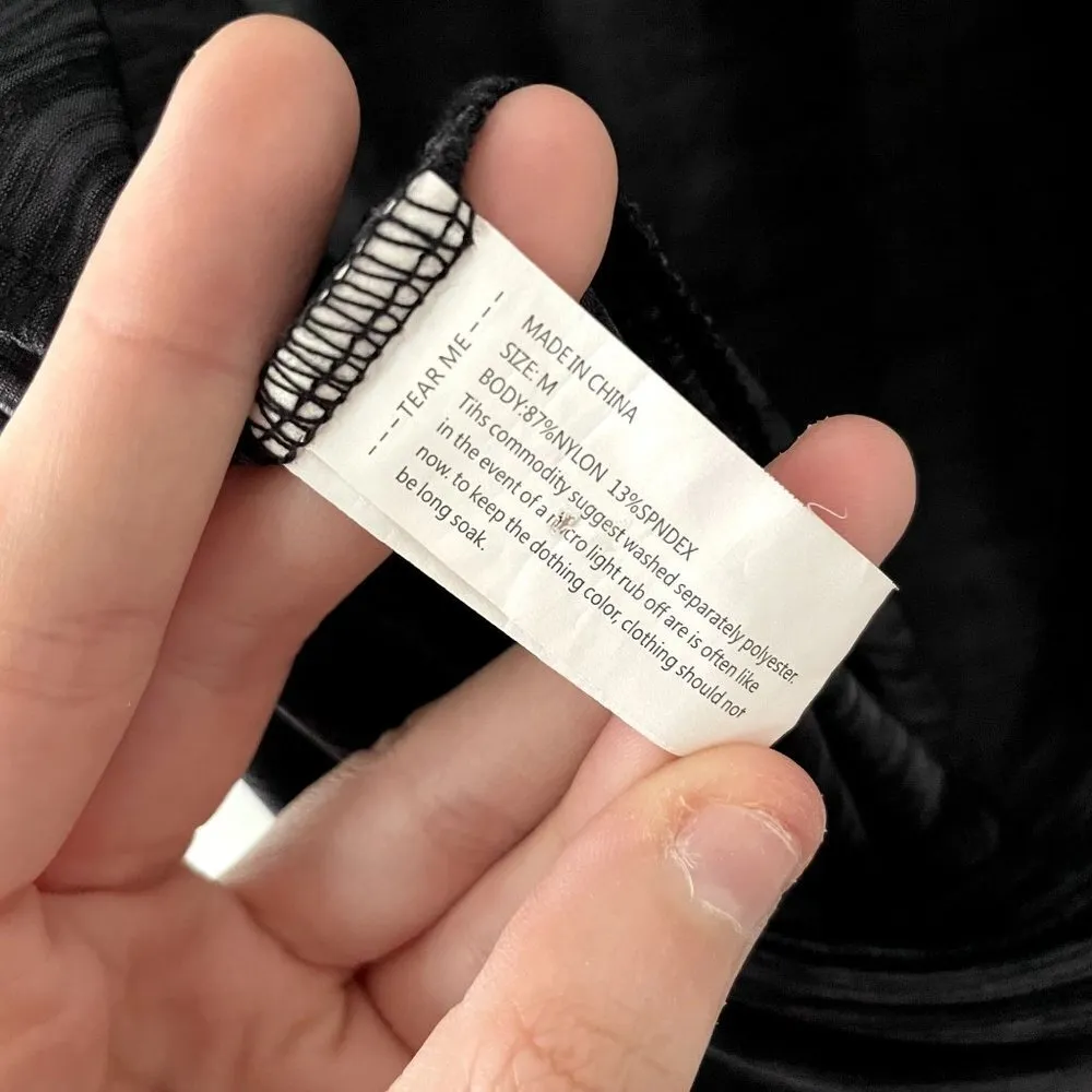 Gray and black racerback padded bra workout top tank top casual athleisure Size M - Image 4